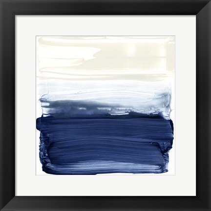 Framed Ocean Brushstrokes II Print