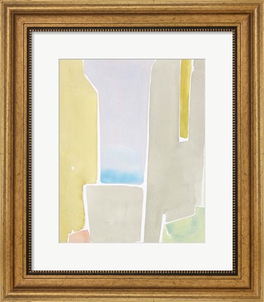 Framed Pastels to the Sea I Print