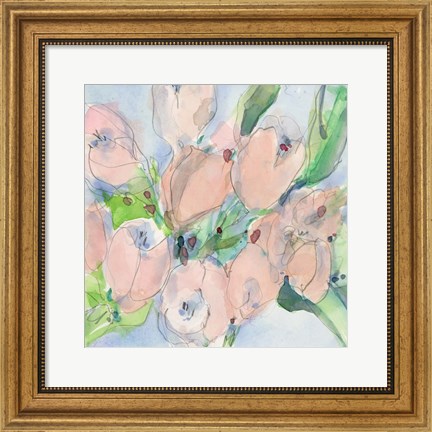 Framed Tulip Bouquet II Print
