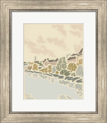Framed Paysage de Poitiers II Print
