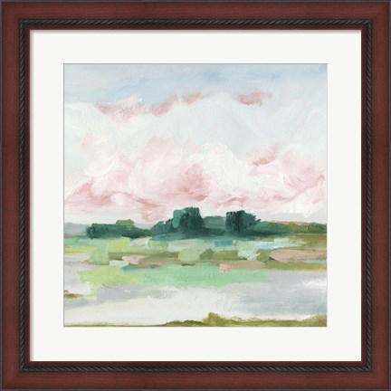 Framed Pink Marsh I Print