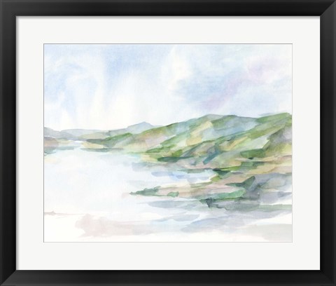 Framed Pastel Seaside II Print