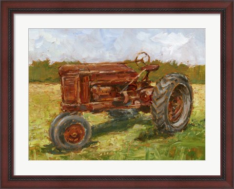 Framed Rustic Tractors II Print