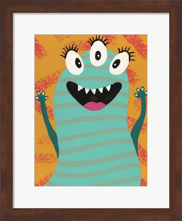 Framed Happy Creatures V Print