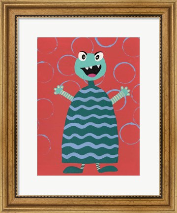 Framed Happy Creatures VIII Print