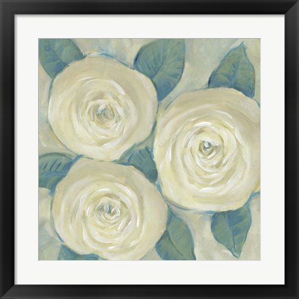 Framed Roses in Bloom I Print
