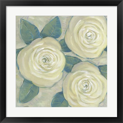 Framed Roses in Bloom II Print