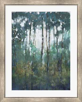 Framed Glow in the Forest II Print