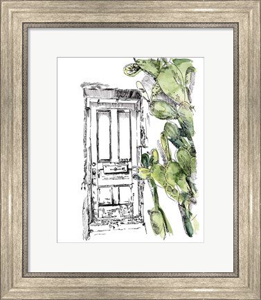 Framed Cactus Door IV Print