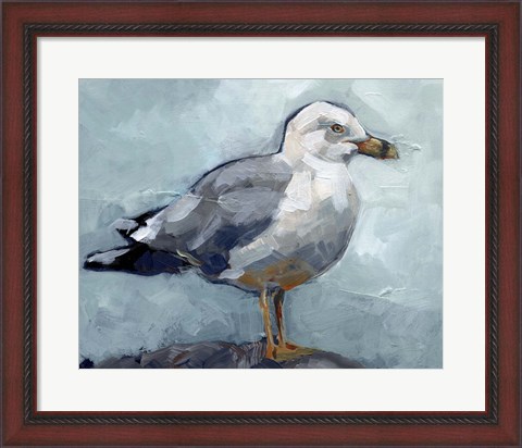 Framed Seagull Stance I Print