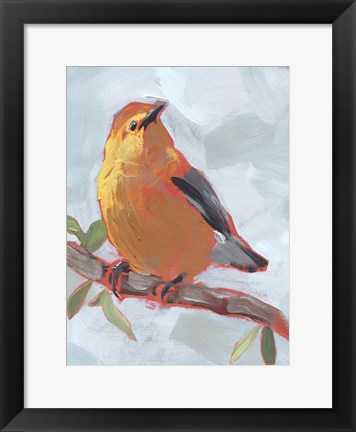Framed Painted Songbird III Print