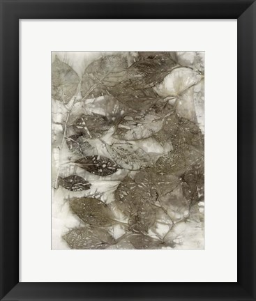 Framed Dogwood Leaves I Print
