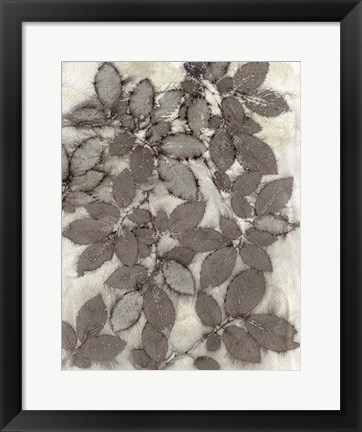 Framed Rose Leaves Print