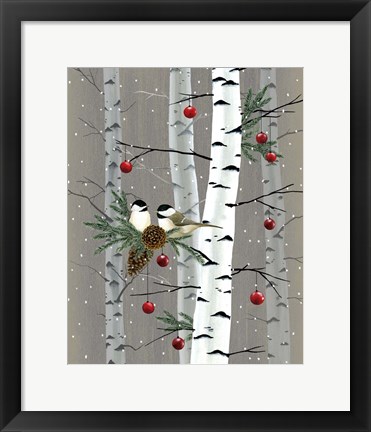 Framed Birch Birds II Print