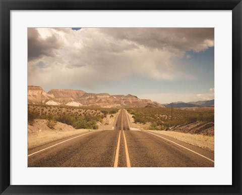 Framed Where the Road Leads I Print