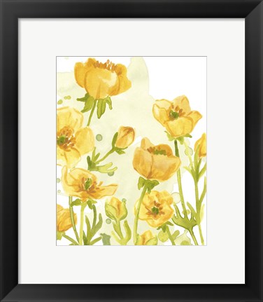 Framed Sunshine Meadow II Print