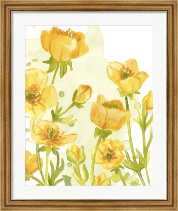 Framed Sunshine Meadow II Print