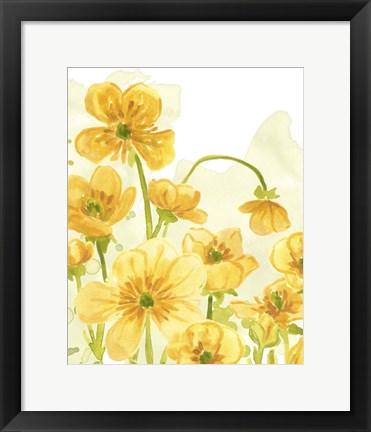 Framed Sunshine Meadow III Print