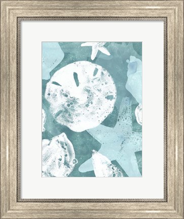 Framed Seabed Silhouettes I Print