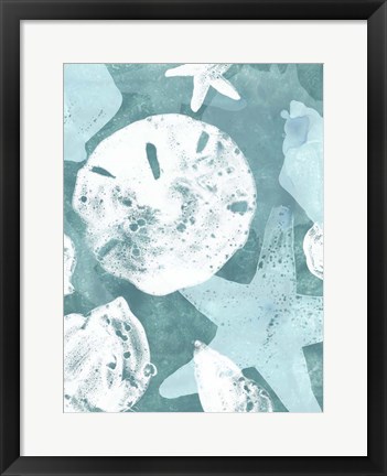 Framed Seabed Silhouettes I Print