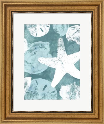 Framed Seabed Silhouettes II Print
