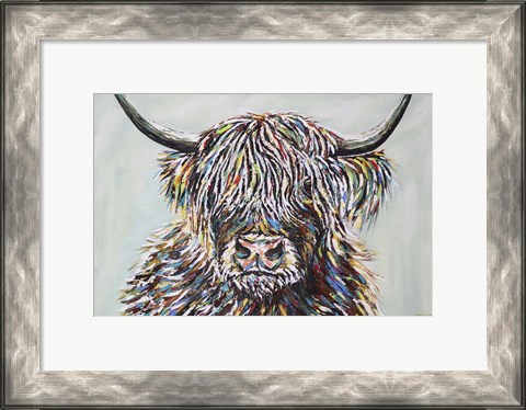 Framed Woolly Highland II Print