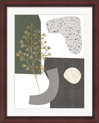 Framed Gold Ginkgo II Print