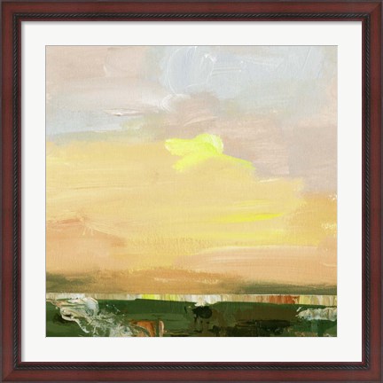 Framed Wetland Sunrise II Print