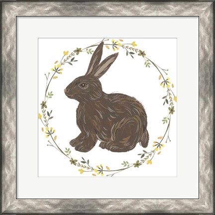 Framed Happy Bunny Day II Print