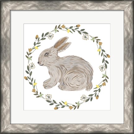 Framed Happy Bunny Day IV Print