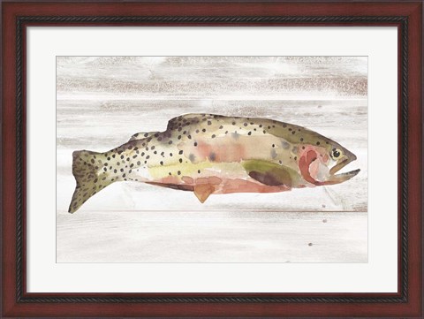 Framed Spotted Trout II Print