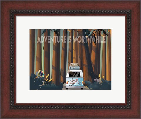 Framed Into the Woods Print