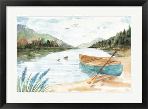 Framed Lake Love I Print