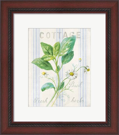 Framed Floursack Herbs IV Print