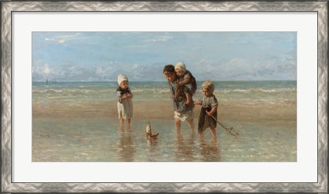 Framed Children of the Sea, 1872 Print