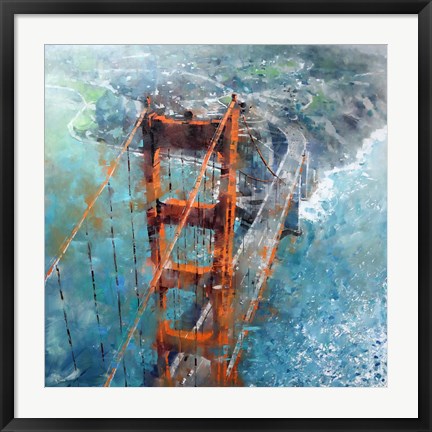 Framed Over Golden Gate Print