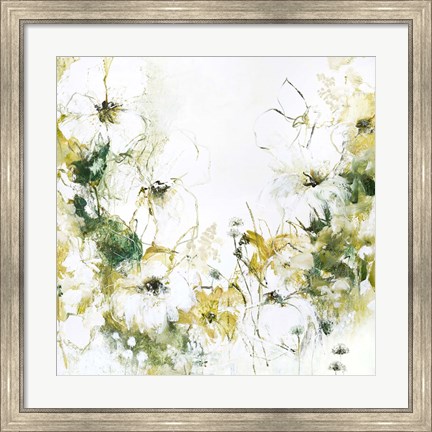 Framed Flower Blush 3 Print