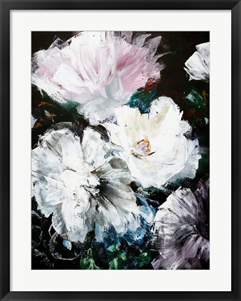 Framed Soft Hue Flowers Print