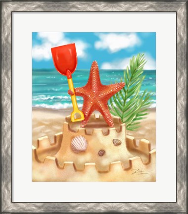 Framed Beach Friends - Starfish Print