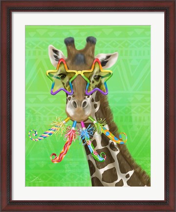 Framed Party Safari Giraffe Print