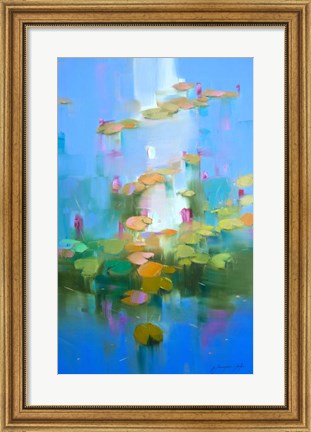 Framed Waterlilies Print