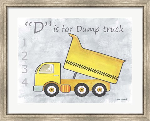 Framed Dump Truck Print