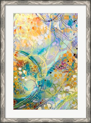 Framed Swirls II Print