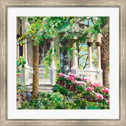 Framed Savannah Porch Print