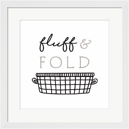 Framed Fluff and Fold Print