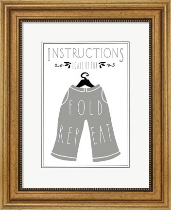 Framed Laundry Pants Print