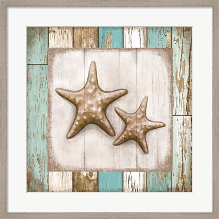 Framed Two Starfish Print