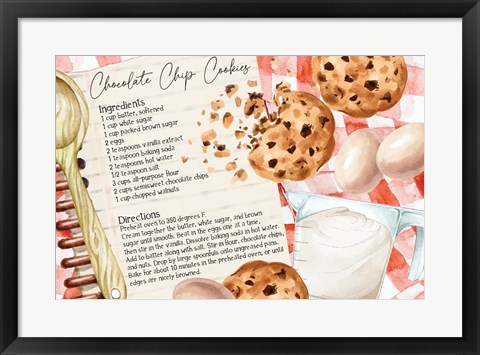 Framed Cookie Recipe Print