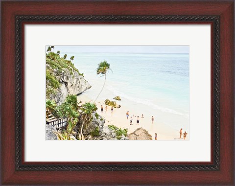 Framed Tulum Beach I Print