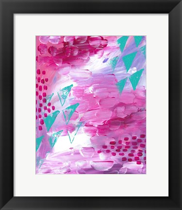 Framed Painted Canvas II Print